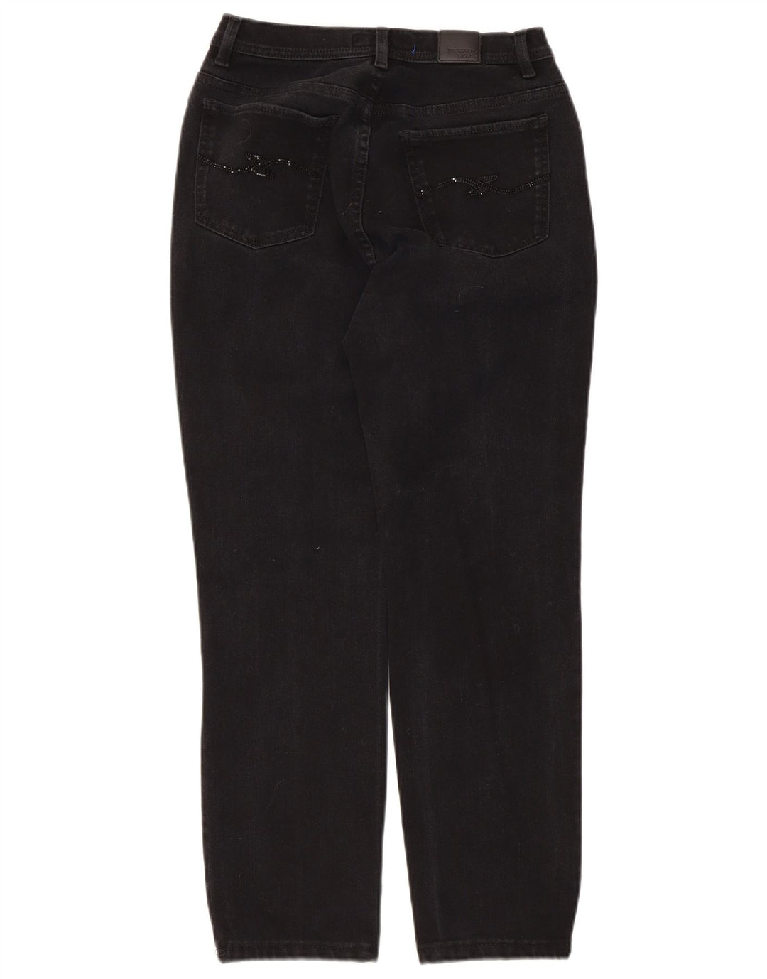 Trussardi Damen Mid Rise Slim Jeans W28 L26 Schwarz