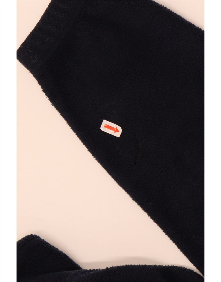 Kappa Herren-Fleecepullover mit Reißverschluss am Hals, mittleres marineblaues Polyester