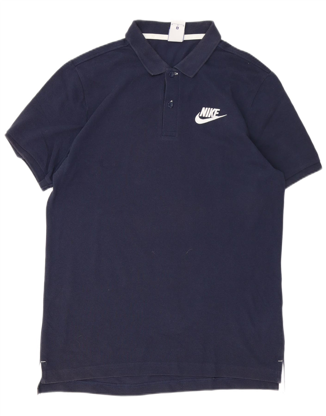 Nike Herren-Poloshirt, mittelgroß, marineblau, Baumwolle