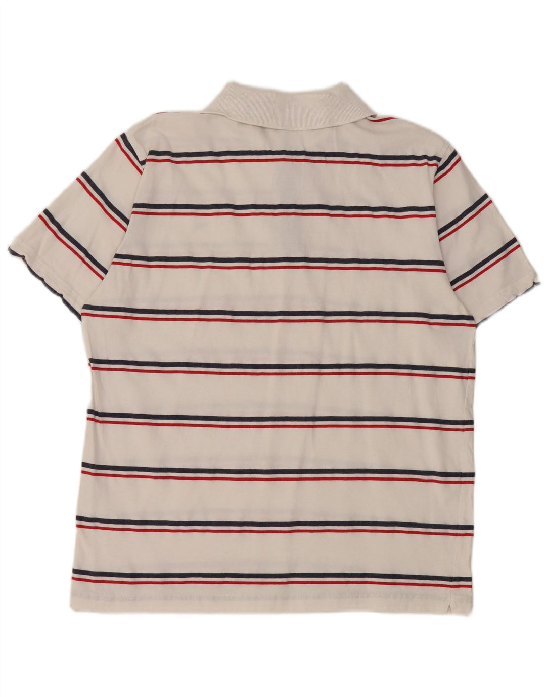 Diadora Herren-Poloshirt, groß, weiß gestreift, Baumwolle