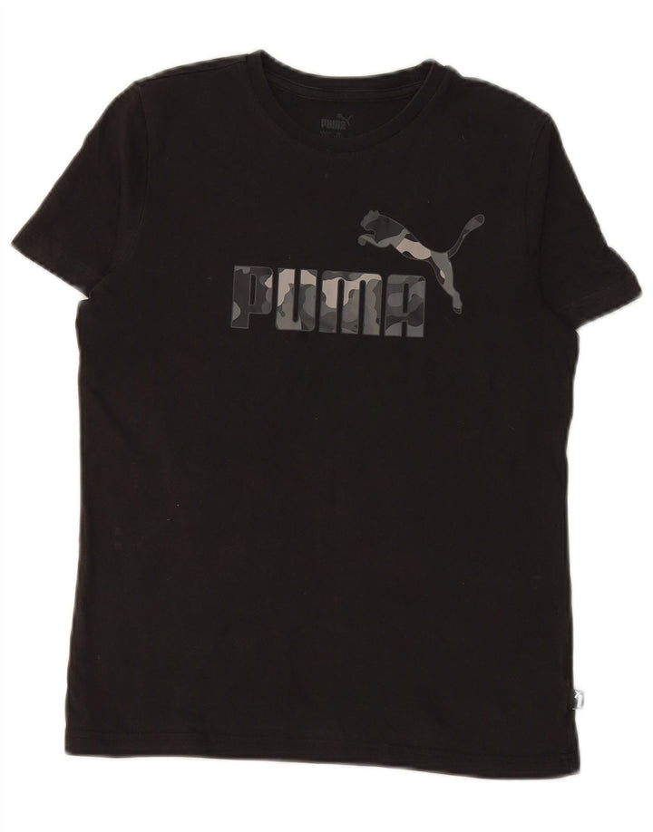 PUMA Jungen Graphic T-Shirt Top 13-14 Jahre Schwarz