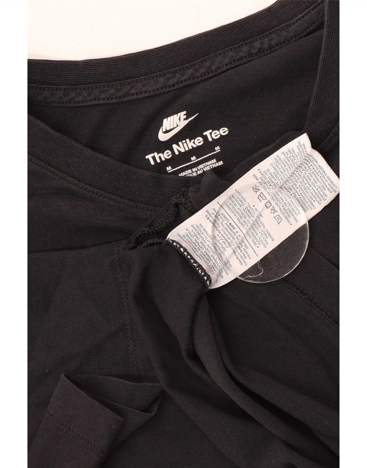 Nike Herren T-Shirt Top Medium Schwarz Baumwolle