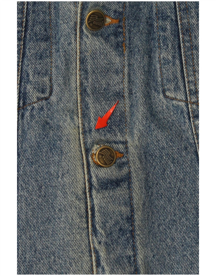 Vintage Herren Jeansjacke UK 40 Groß Blau