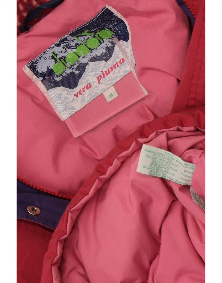 Diadora Damen Übergroßer gepolsterter Mantel UK 14 Mittelrosa Polyester