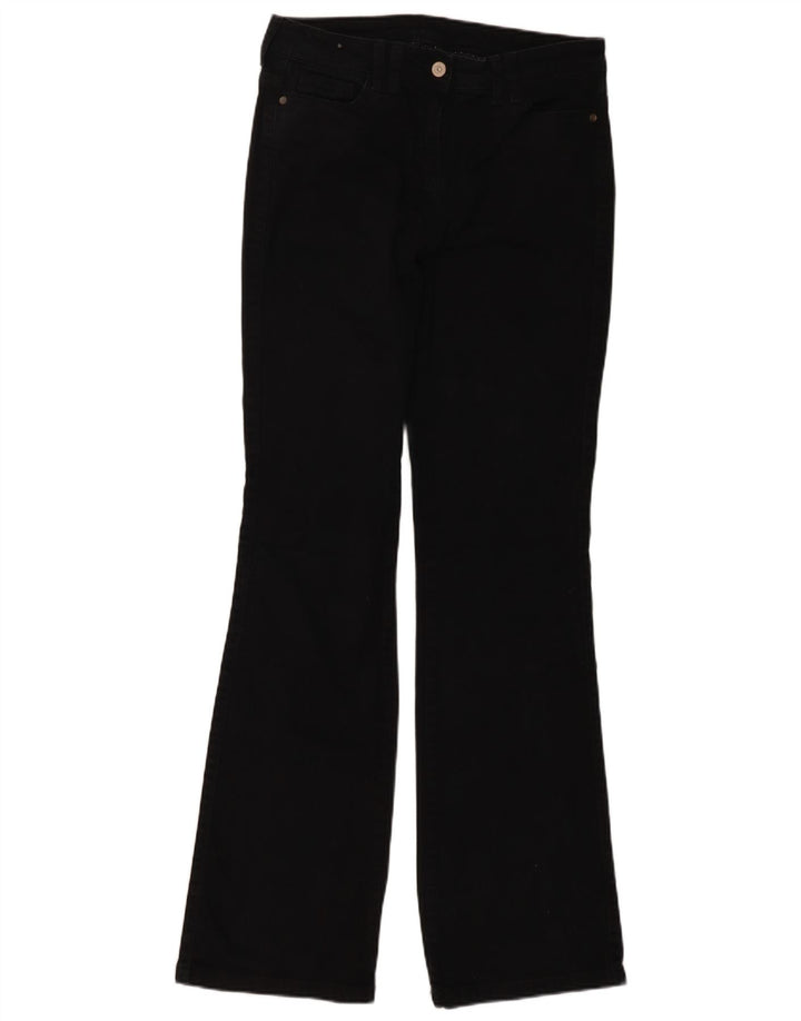 Lange Bootcut-Jeans für Damen von Marks & Spencer, UK 10, Größe S, W28, L33, schwarze Baumwolle