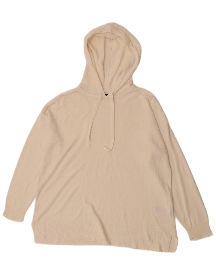 Marks & Spencer Damen-Pullover mit Kapuze, übergroß, Größe 40, Beige