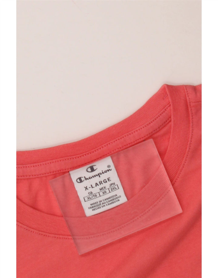 CHAMPION Damen T-Shirt Top UK 18 XL Rosa