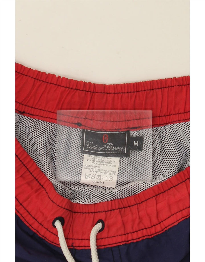 CONTE OF FLORENCE Herren-Badeshorts, mittelgroß, Marineblau, Farbblock