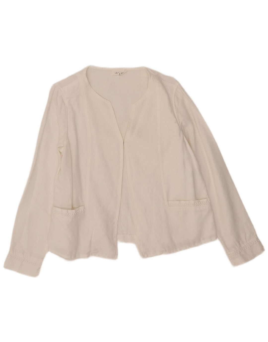 Thought Damen-Cardigan-Oberteil, Gr. 10, Größe S, Weiß