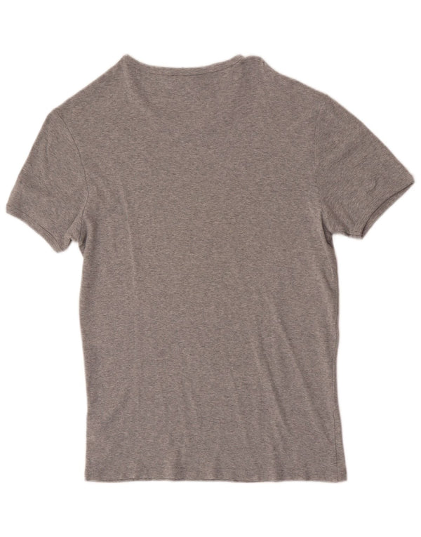 G-Star Damen T-Shirt Top UK 16 Large Grau Baumwolle