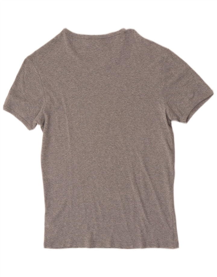 G-Star Damen T-Shirt Top UK 16 Large Grau Baumwolle