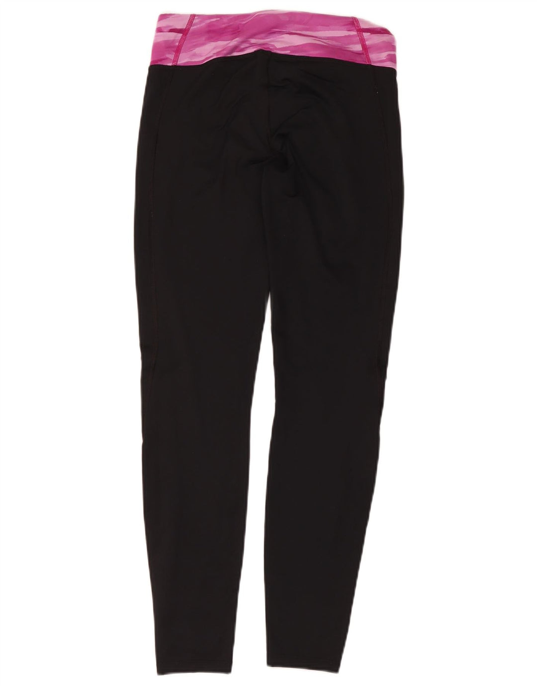 Under Armour Damen Cold Gear Leggings UK 14 Mittelschwarz Farbblock