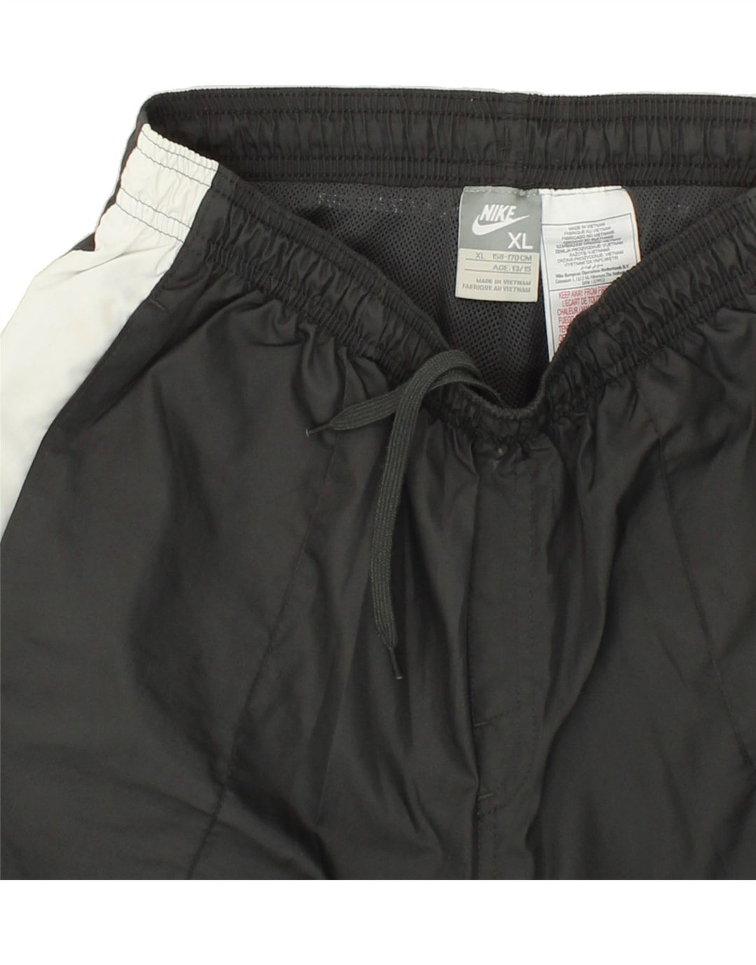 NIKE Boys Tracksuit Trousers 13-14 Years XL Grey Colourblock Polyester Vintage Nike and Second-Hand Nike from Messina Hembry 