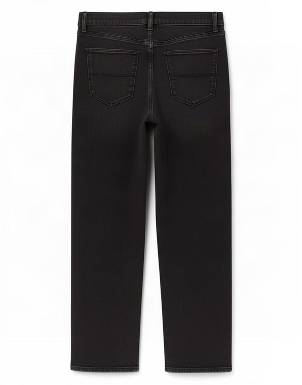Marks & Spencer Herren Straight Jeans W32 L29 Schwarze Baumwolle