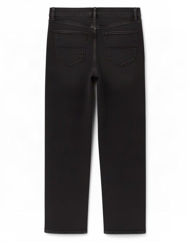 Marks & Spencer Herren Straight Jeans W32 L29 Schwarze Baumwolle