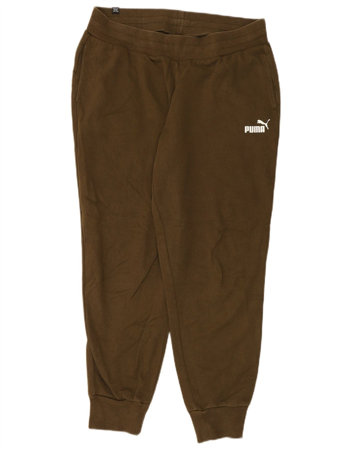 PUMA Herren-Trainingshose, Jogginghose, groß, Khaki, Baumwolle