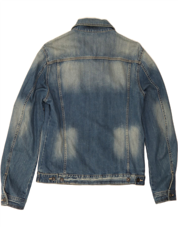 BENETTON Mens Denim Jacket UK 40 Large Blue Cotton Vintage Benetton and Second-Hand Benetton from Messina Hembry 