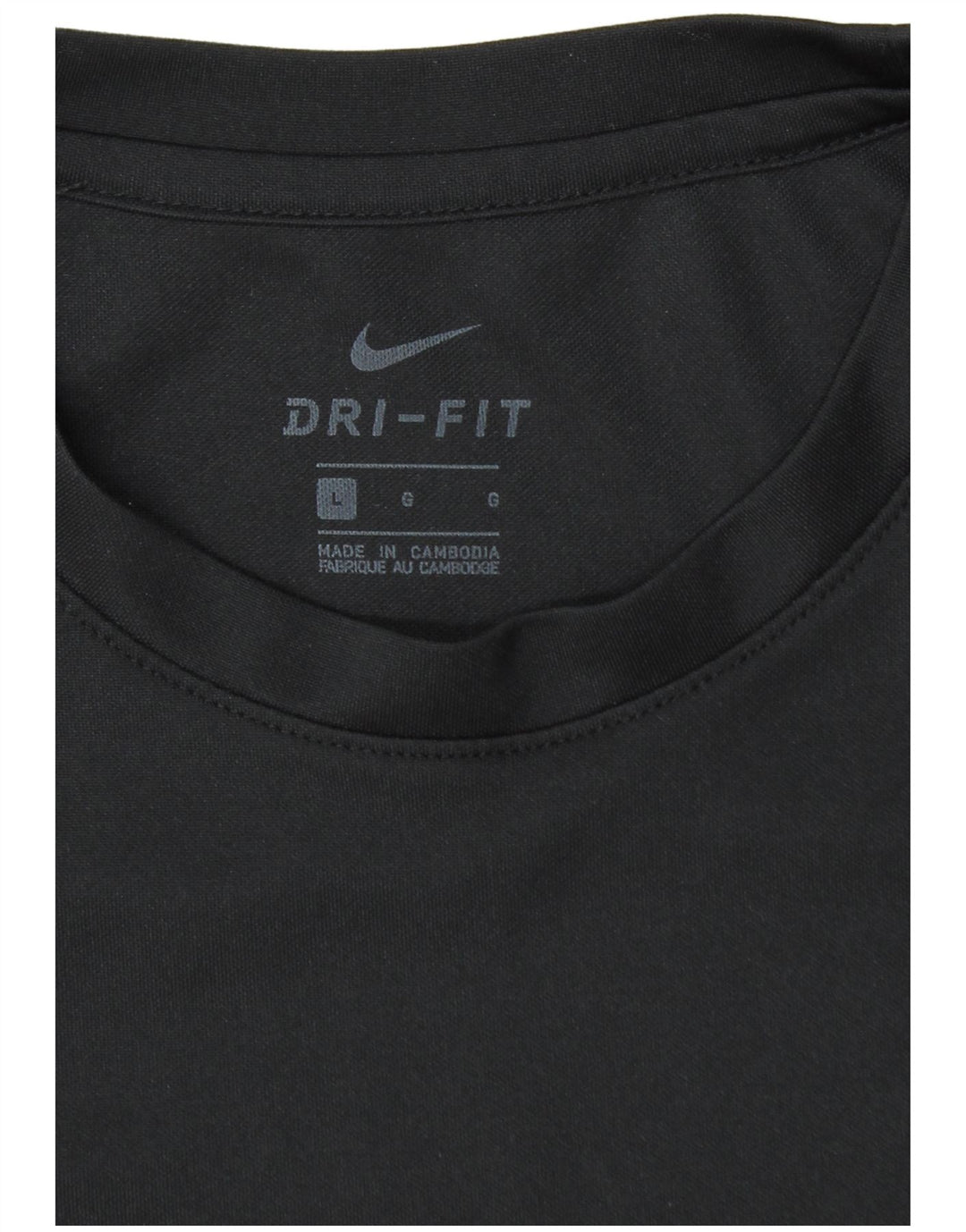 Nike Herren Dri Fit T-Shirt Top Large Schwarz