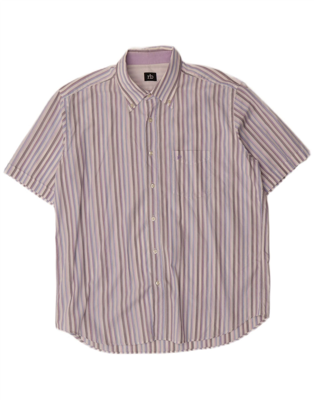 Roccobarocco Herrenhemd Größe 46 18 1/2 XL Mehrfarbig gestreift