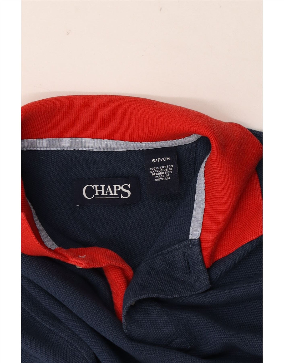 CHAPS Rugby-Poloshirt für Herren, Größe S, marineblau, Baumwolle
