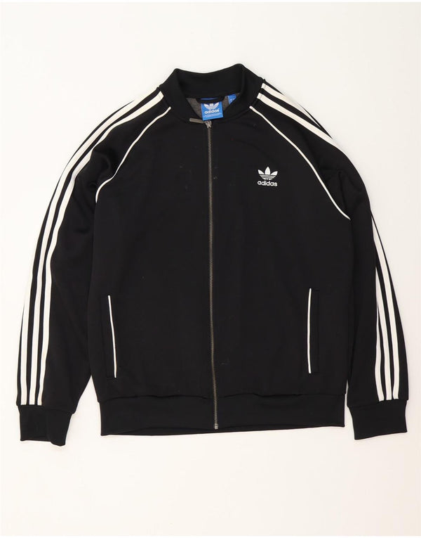 Adidas Herren Trainingsanzug Top Jacke XL Schwarz Polyester