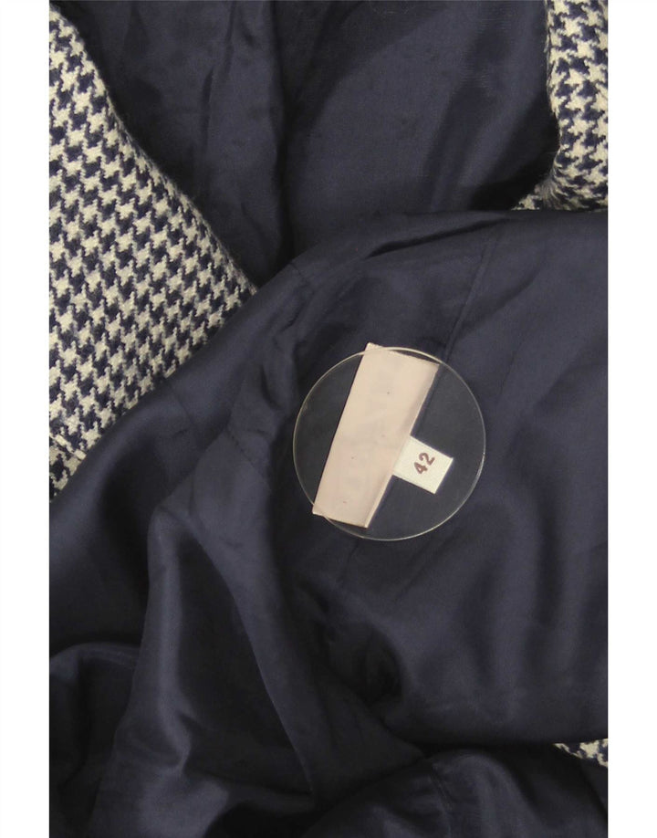 Arezia Damen Blazer Jacke IT 42 Mittel Marineblau Hahnentritt