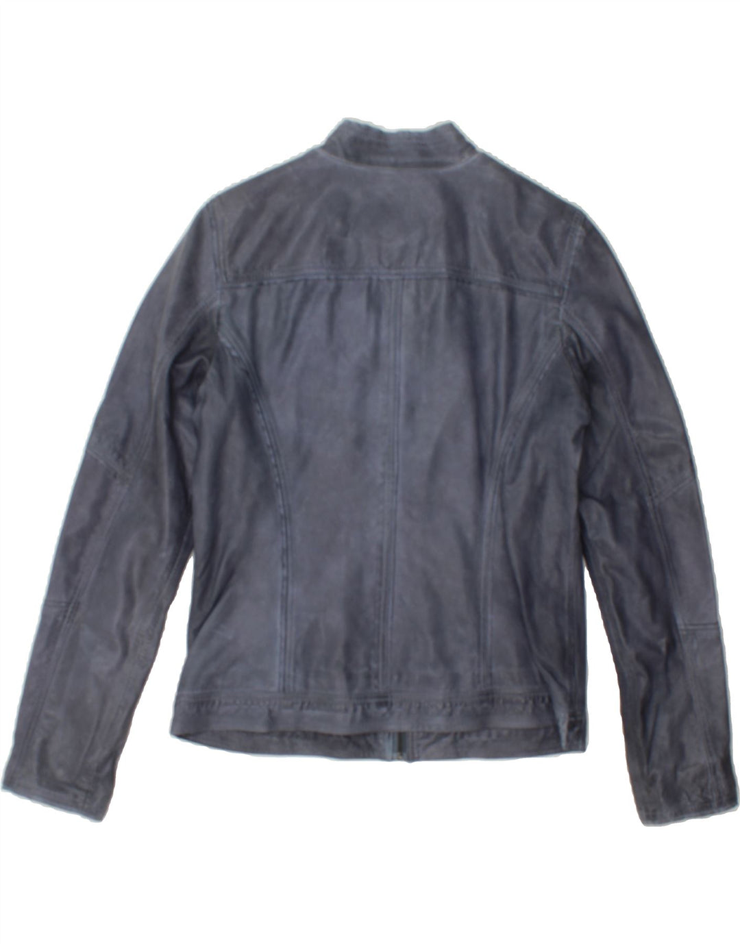 TOM TAILOR Womens Leather Jacket UK 14 Large Blue Leather Vintage Tom Tailor and Second-Hand Tom Tailor from Messina Hembry 