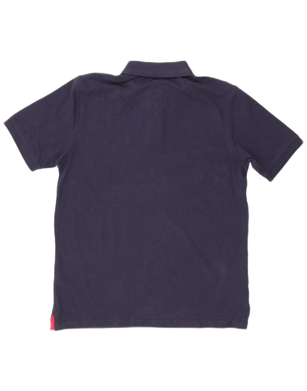 Joules Mens Classic Fit Polo Shirt Medium Navy Blue Cotton
