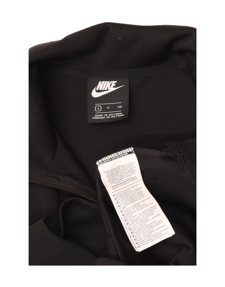Nike Herren-Trainingsanzugoberteil mit Grafik, Größe S, schwarz, gestreift, Polyester, Sport