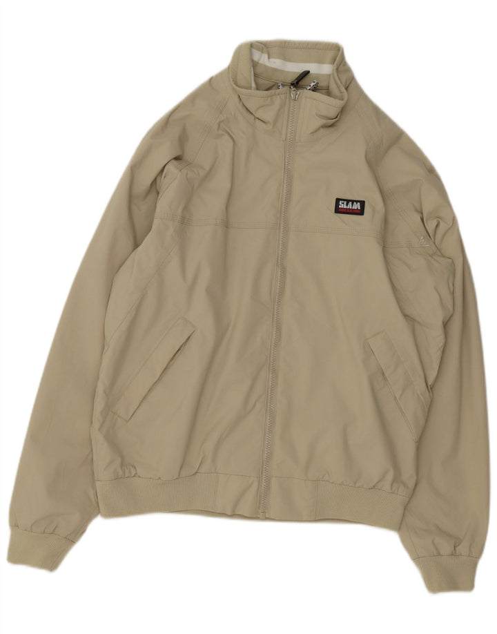 Slam Herren Bomberjacke UK 36 Small Grünes Nylon