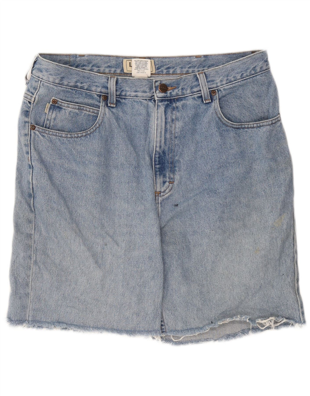 L.L.BEAN Herren-Jeansshorts W34, Größe L, Blau, Baumwolle