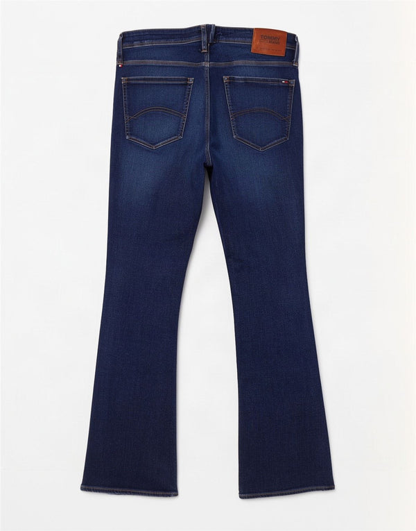 Tommy Hilfiger Herren Bootcut Jeans W34 L32 Blaue Baumwolle