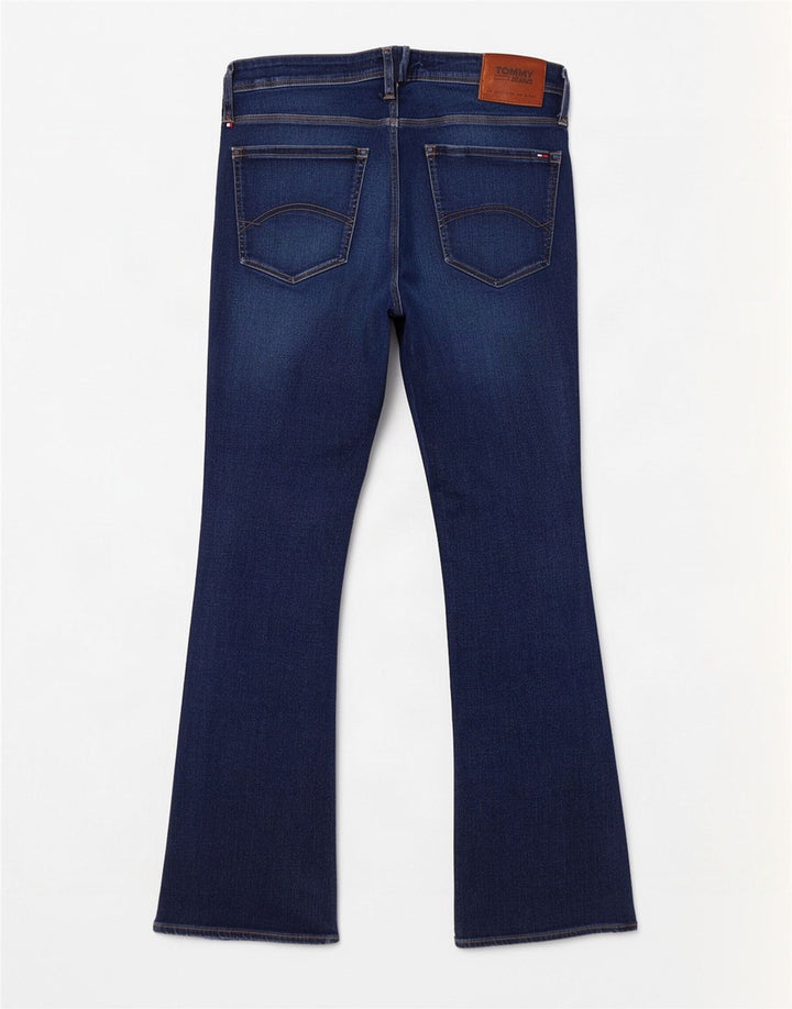Tommy Hilfiger Herren Bootcut Jeans W34 L32 Blaue Baumwolle