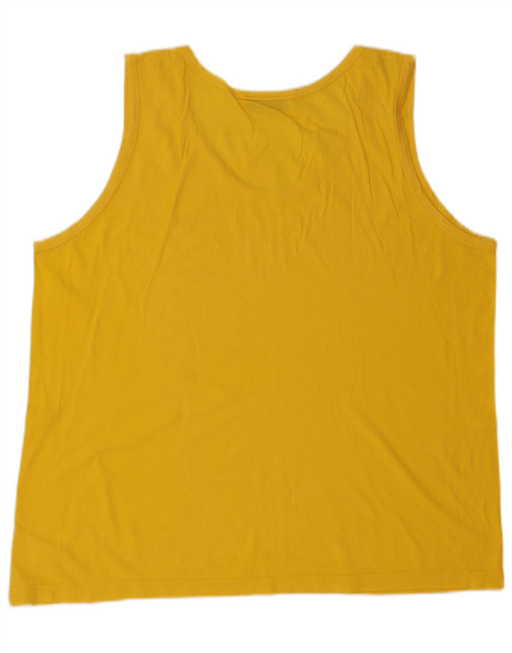 Fila Herren-Trägershirt, groß, gelbe Baumwolle