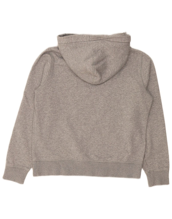 Jack Wills Damen-Kapuzenpullover mit Grafik, UK 12, mittelgrau gefleckte Baumwolle