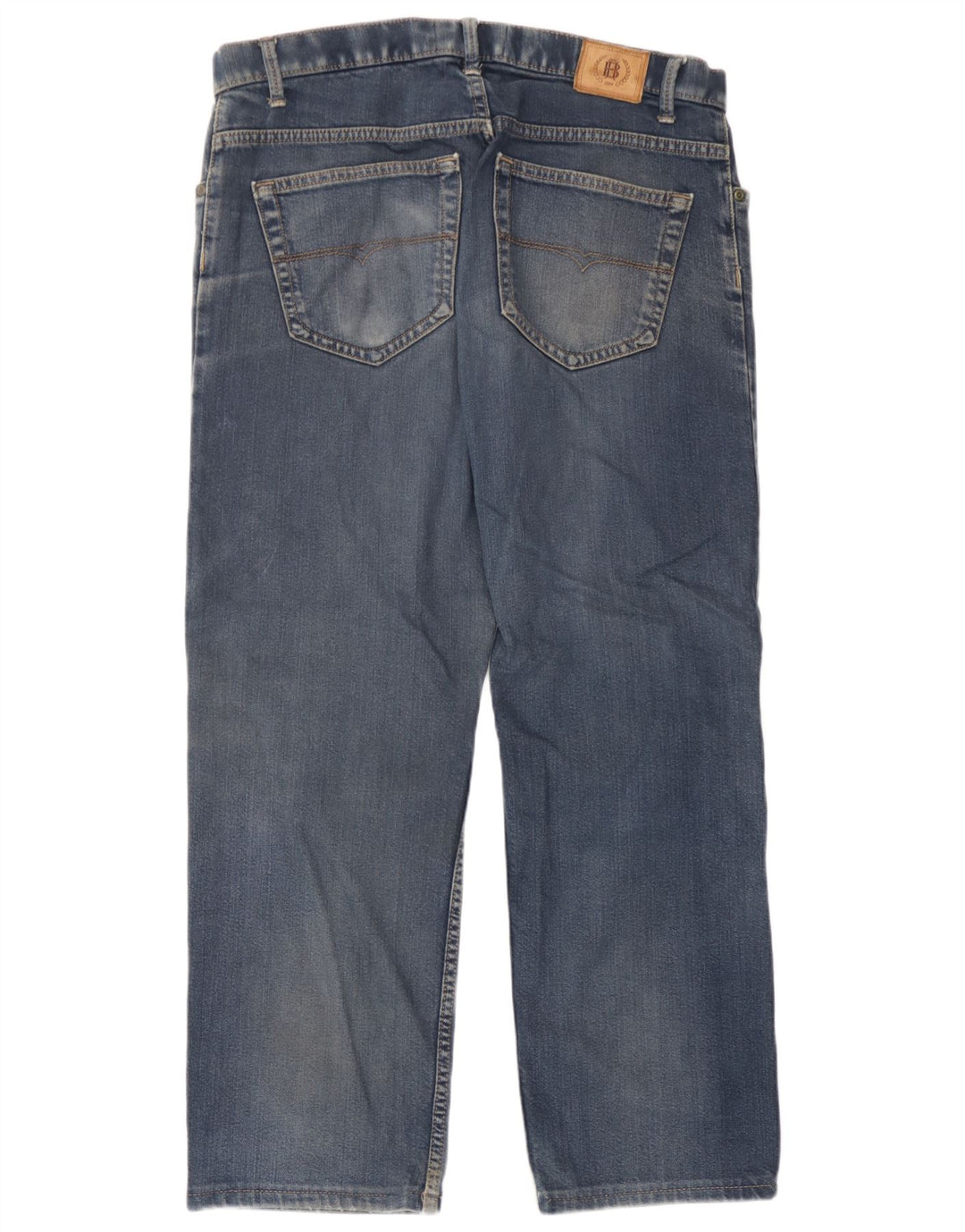 Marks & Spencer Damen Straight Jeans W34 L25 Blaue Baumwolle