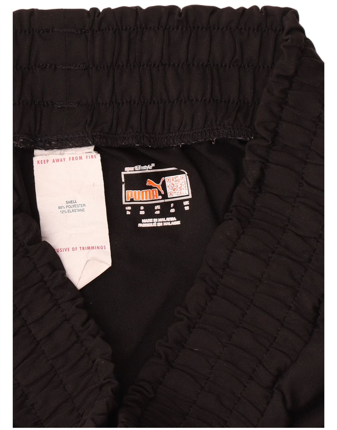 Puma Damen Trainingshose Jogger UK 12 Medium Schwarz Polyester