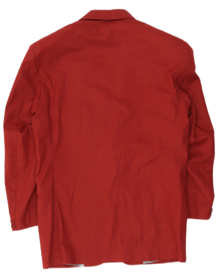 Wampum Herren-Blazer mit 2 Knöpfen, UK 36, Größe S, Rot, Baumwolle