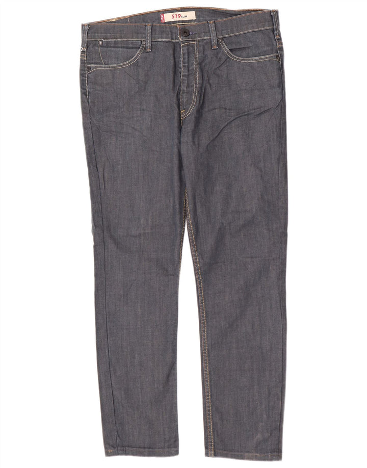 Levi's Herren 519 Slim Jeans W36 L29 Marineblau Baumwolle