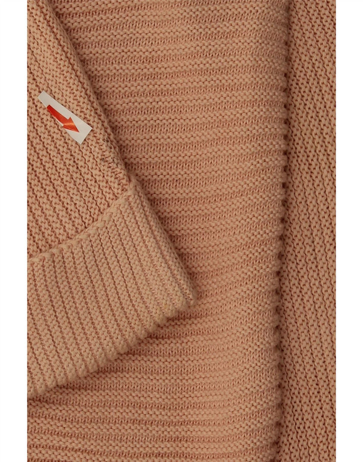 Massimo Dutti Damen-Pullover mit V-Ausschnitt, UK 16, Größe L, Rosa