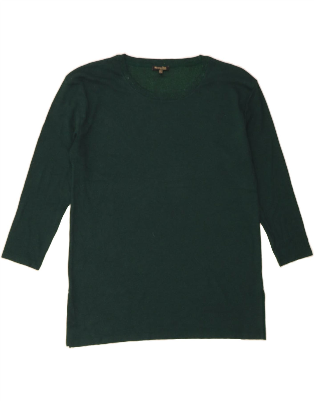 MASSIMO DUTTI Womens Top 3/4 Sleeve UK 18 XL Green Vintage Massimo Dutti and Second-Hand Massimo Dutti from Messina Hembry 