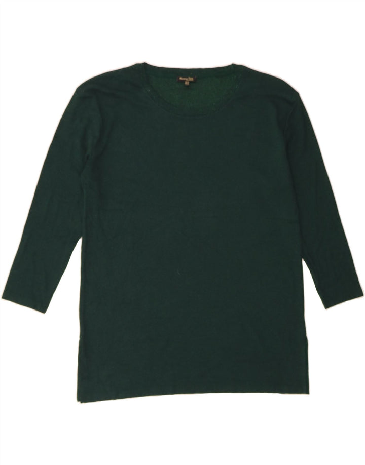 MASSIMO DUTTI Womens Top 3/4 Sleeve UK 18 XL Green Vintage Massimo Dutti and Second-Hand Massimo Dutti from Messina Hembry 