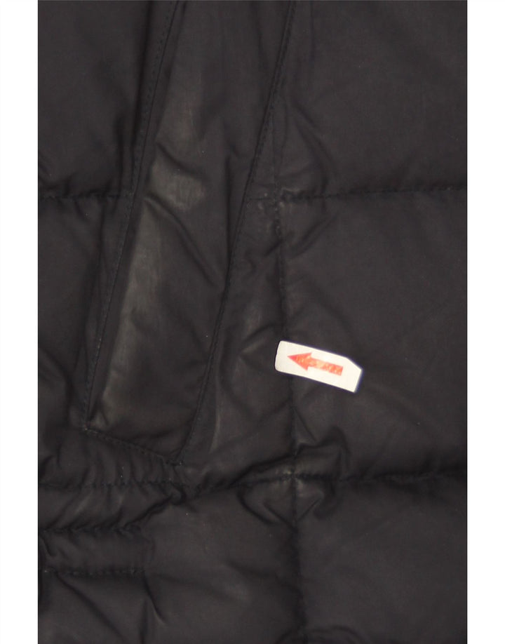 Fay Wattierter Herrenmantel UK 42 XL Marineblau Polyester