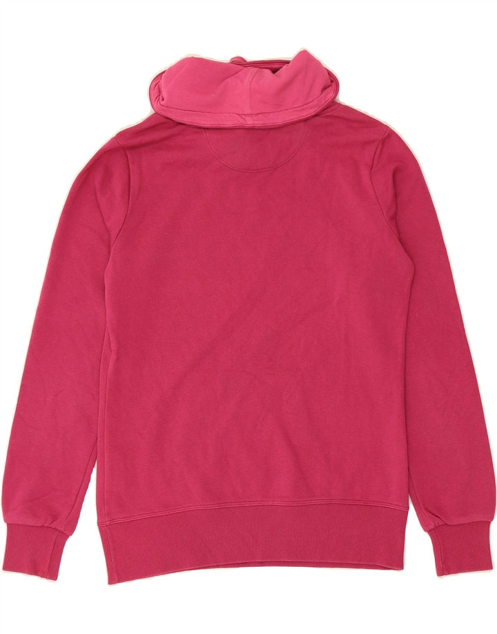 CHAMPION Womens Heritage Fit Graphic Sweatshirt Jumper UK 14 Medium Pink Vintage Champion and Second-Hand Champion from Messina Hembry 