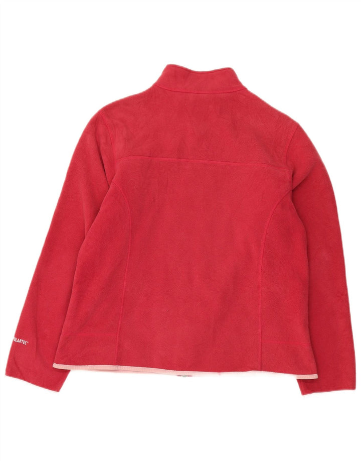 L.L.Bean Damen-Fleecejacke in Übergröße, UK 10, Größe S, Rot, Polyester