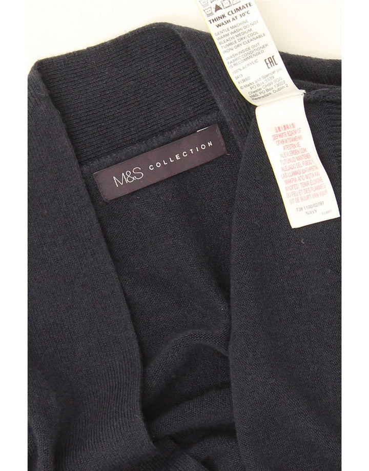 Marks & Spencer Damen-Strickjacke in Übergröße, Gr. 10, Marineblau