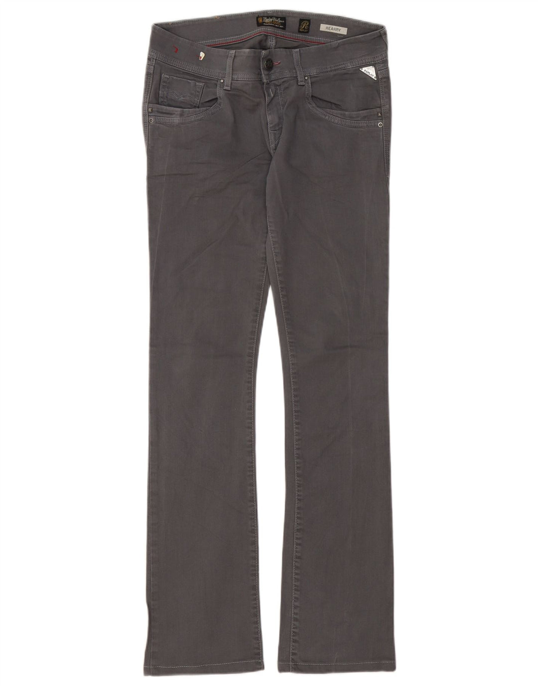 REPLAY Damen Rearmy Bootcut Jeans W28 L32 Graue Baumwolle