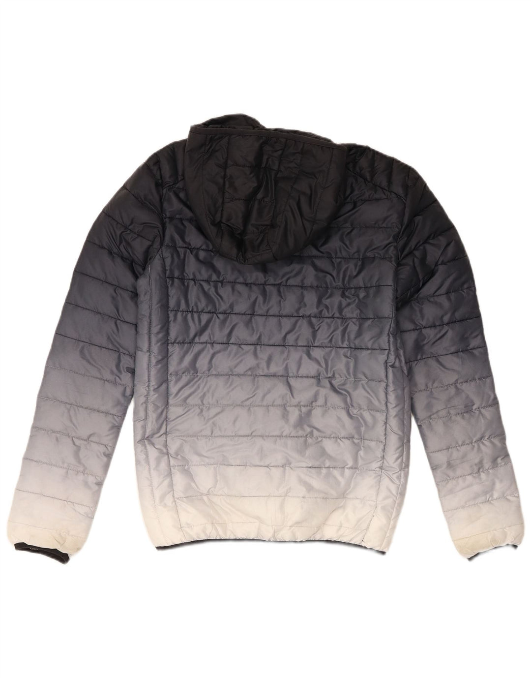 ELLESSE Wattierte Herrenjacke mit Kapuze, UK 34, XS, Marineblau, Farbblock-Polyester