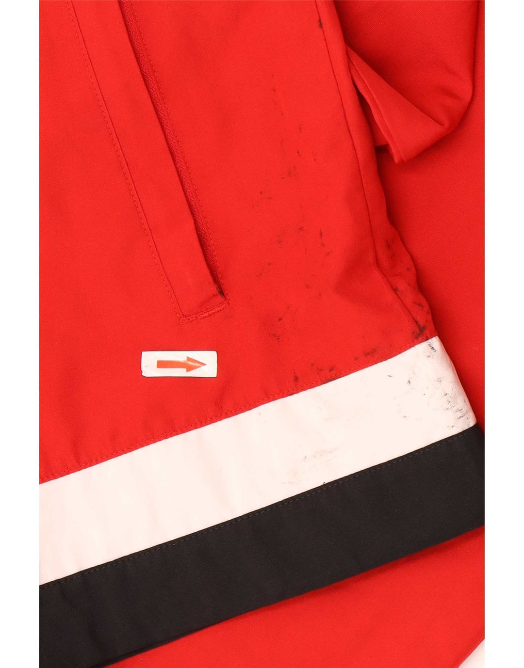 Adidas Herren TSV Loccum Trainingsanzug Top Jacke Klein Rot Colourblock Polyester
