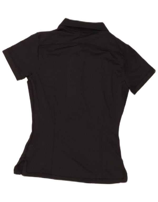 Nike Damen Poloshirt UK 6/8 XS Schwarz